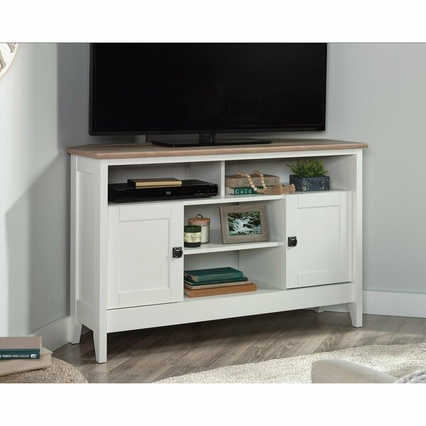 Sauder August Hill Corner Entert Stand Glw , Accommodates up to a 50 in. TV weighing 50 lbs 433851